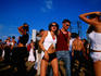 Partygoers at Love Parade street party, Tel Aviv, Israel