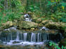 Charles Umlauf Sculpture Garden waterfall in Austin.