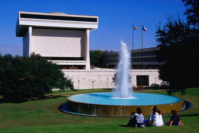 The Lyndon Baines Johnson Presidential Library in Austin.