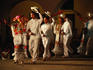 Ballet folklorico performing a traditional dance for free in Merida.