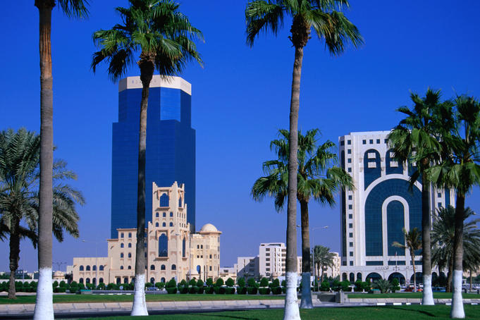 Barzan Tower at east end of Corniche.