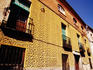 Sgrafitto decorative work on house on Calle de Daoiz.