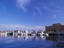 Distant view of Paphos harbour.