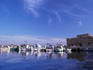 Distant view of Paphos harbour.