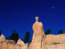 Moon over Hoodoos in Bryce Amphitheatre.