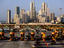 Freeway toll gates and Paitilla skyline.