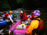 White-water rafters on Chiriqui Viejo River.