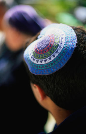 Young man from Jerusalem in the historic marketplace.