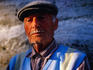 An elderly gentleman shoe polisher from Taksim, Istanbul.