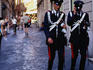 Rome police in full uniform.
