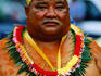 Portrait of indigenous dancer at Yap Day Festival.