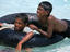Boys playing, Maldives
