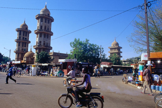 Downtown Ouagadougou.