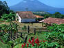Finca Magdalena (coffee co-operative) in Balgue with Volcan Concepcion in the distance.