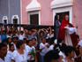 Semana Santa (Easter Holy Week) procession, men carrying cross.