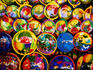 Colourful crafts on display.