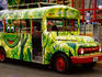 Bus outside Senor Frogs Bar and Restaurant.
