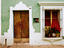 House facade in old town.