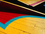 Detail of painted boats in Xochimilco.