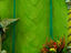 Painted draperies with angel and column at Church of San Jose, Xico.
