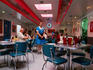 Interior of 66 Diner on Central Avenue.