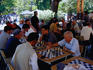 Chess in rotunda on Plaza de Armas.