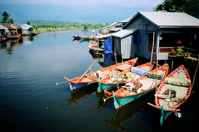 Fishing village near Kampot.
