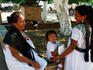 Women and child near market, Ruta de los Conventos.