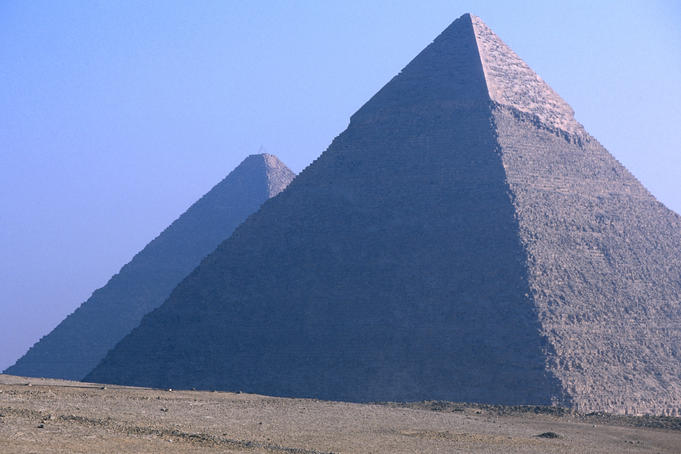 Pyramid of Chephren (2500 BC).