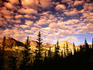 Peaks and sky from Diamond Lake Trail.