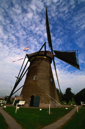 Quintessential Dutch buildings at the Rijksmuseum van Oudheden - Leiden, The Randstad