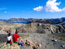 Nea Kameni lava landscape.