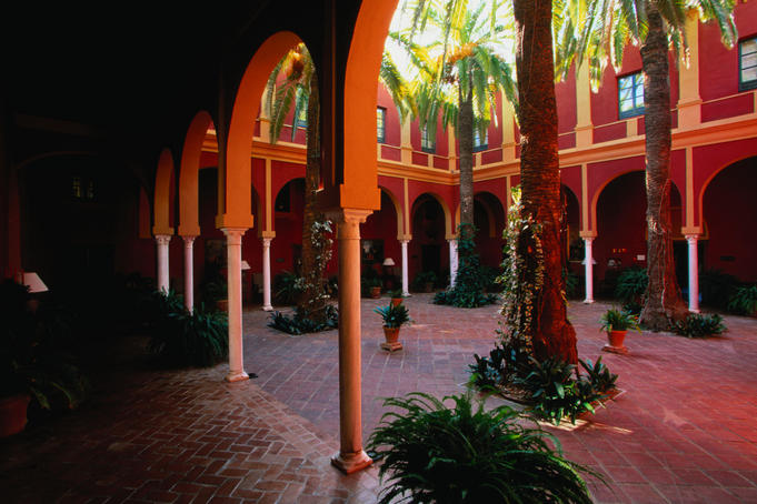 Typical architecture and layout for the Hacienda Benazuza - Seville, Andalucia