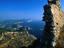 near the ruins of Angelokastro on Corfu, a 13th century fortress set on an inaccessible pinnacle.