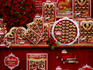Mozart chocolates store window display at Alter Markt.