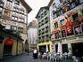 Murals on houses at Sternenplatz.