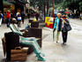 Street sculpture on Banhofstrasse.