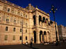 Government Palace facade decorated with mosaics.