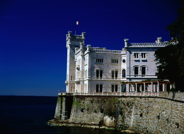 Miramare Castle built in the 19th century for Archduke Maximilian.