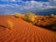 The Simpson Desert sand dunes. The central Australian desert covers an area of 130,000 sq km's that encompass parts of the Northern Territory, southern Queensland and east into South Australia. Some sand dunes measure 46 metres high.