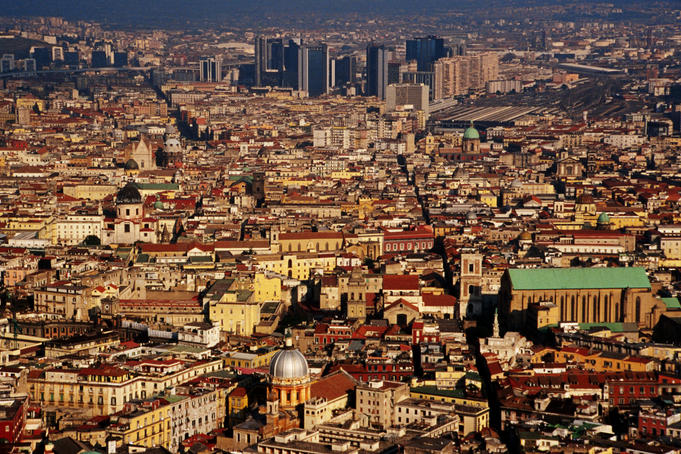 City buildings from Castel Sant'Elmo.