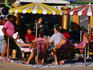 Outdoor dining at Chuy's Restaurant.