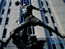 Statue of Michael Jordan outside United Center.