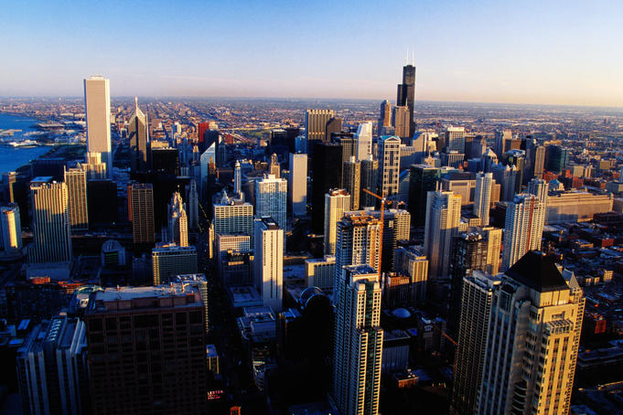 Cityscape fron Hancock Tower.