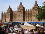 Grande Mosquee (Great Mosque) with Monday market in foreground.