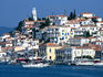 Waterfront and town behind Poros Harbour.
