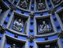 Detail of interior of the sculpted corbelled dome of the 17th Century Renaissance Boyim Chapel.