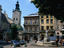 Roman Catholic Cathedral and Lviv History Musum on ploshcha Rynok.