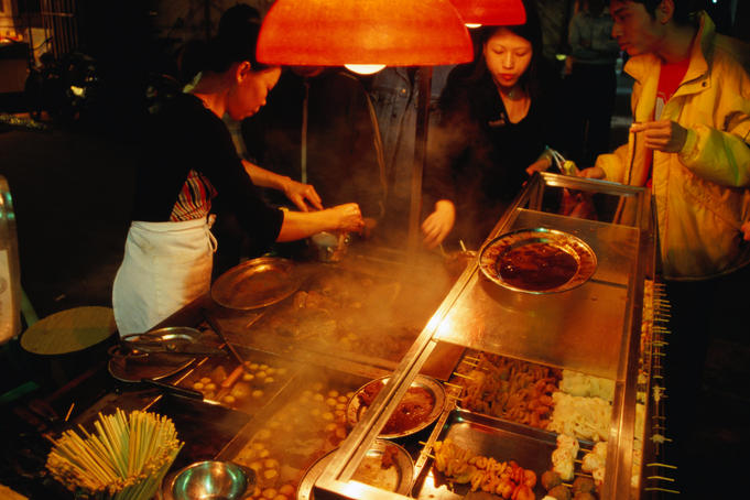 Street food stall.