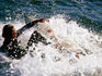 West Cliff Drive surfing.